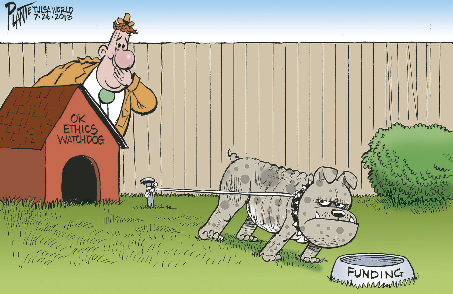 Bruce Plante Cartoon: Ethics: Oklahoma Style